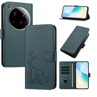 YX0014 Cat Watering Tree Buckle Vegan Leather Phone Case with Lanyard, For Xiaomi Poco M7 4G 169mm, For Xiaomi 15T Pro 5G, For Xiaomi 15T 5G, For Xiaomi Civi 5 Pro, For Xiaomi 15S Pro, For Xiaomi Poco F7 / Redmi Turbo 4 Pro                             ...