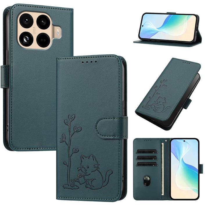 YX0014 Cat Watering Tree Buckle Vegan Leather Phone Case with Lanyard, For Xiaomi Poco M7 4G 169mm, For Xiaomi 15T Pro 5G, For Xiaomi 15T 5G, For Xiaomi Civi 5 Pro, For Xiaomi 15S Pro, For Xiaomi Poco F7 / Redmi Turbo 4 Pro                             ...