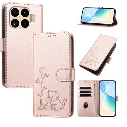 YX0014 Cat Watering Tree Buckle Vegan Leather Phone Case with Lanyard, For Xiaomi Poco M7 4G 169mm, For Xiaomi 15T Pro 5G, For Xiaomi 15T 5G, For Xiaomi Civi 5 Pro, For Xiaomi 15S Pro, For Xiaomi Poco F7 / Redmi Turbo 4 Pro                             ...