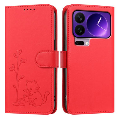 YX0014 Cat Watering Tree Buckle Vegan Leather Phone Case with Lanyard, For Xiaomi 17 Pro, For Xiaomi 17, For Xiaomi Poco M7 4G 169mm, For Xiaomi 15T Pro 5G, For Xiaomi 15T 5G, For Xiaomi Civi 5 Pro, For Xiaomi 15S Pro                                   ...