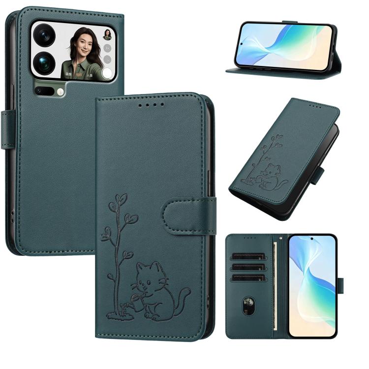 YX0014 Cat Watering Tree Buckle Vegan Leather Phone Case with Lanyard, For Xiaomi 17T 5G, For Xiaomi Poco X8 Pro Max / Redmi Turbo 5 Max, For Xiaomi Poco X8 Pro 5G / Redmi Turbo 5 5G, For Xiaomi 17 Ultra, For Xiaomi Poco F8 Ultra 5G / Redmi K90 Pro Max...