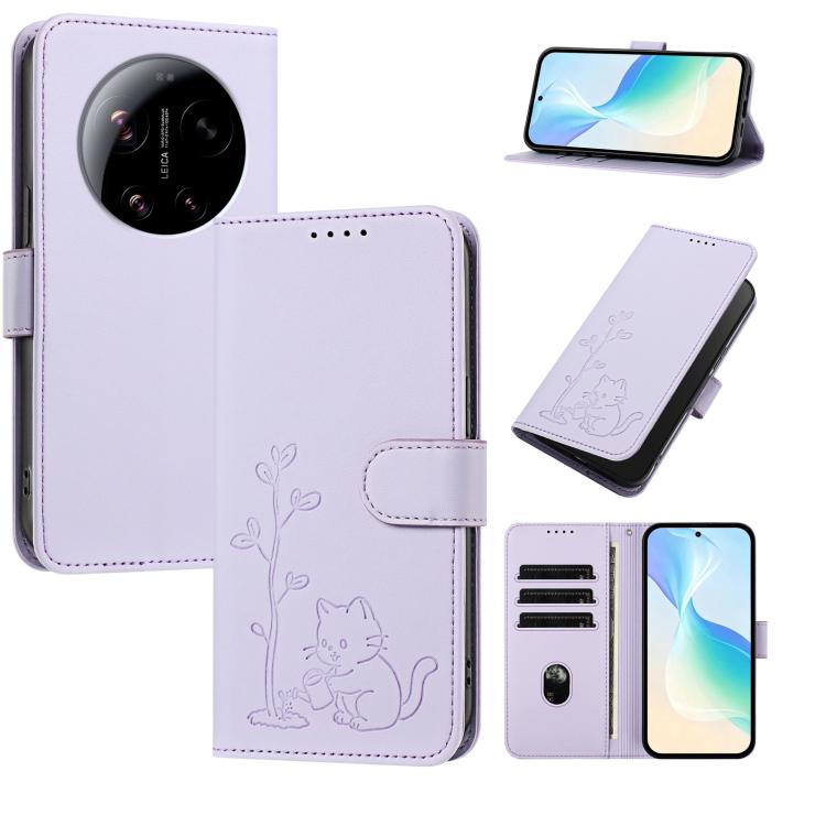 YX0014 Cat Watering Tree Buckle Vegan Leather Phone Case with Lanyard, For Xiaomi 17T 5G, For Xiaomi Poco X8 Pro Max / Redmi Turbo 5 Max, For Xiaomi Poco X8 Pro 5G / Redmi Turbo 5 5G, For Xiaomi 17 Ultra, For Xiaomi Poco F8 Ultra 5G / Redmi K90 Pro Max...