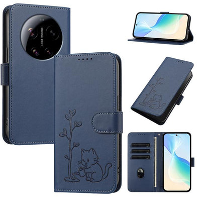 YX0014 Cat Watering Tree Buckle Vegan Leather Phone Case with Lanyard, For Xiaomi 17T 5G, For Xiaomi Poco X8 Pro Max / Redmi Turbo 5 Max, For Xiaomi Poco X8 Pro 5G / Redmi Turbo 5 5G, For Xiaomi 17 Ultra, For Xiaomi Poco F8 Ultra 5G / Redmi K90 Pro Max...