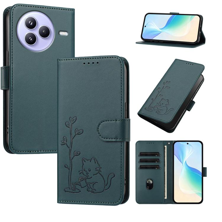 YX0014 Cat Watering Tree Buckle Vegan Leather Phone Case with Lanyard, For Xiaomi Poco M7 4G 169mm, For Xiaomi 15T Pro 5G, For Xiaomi 15T 5G, For Xiaomi Civi 5 Pro, For Xiaomi 15S Pro, For Xiaomi Poco F7 / Redmi Turbo 4 Pro                             ...