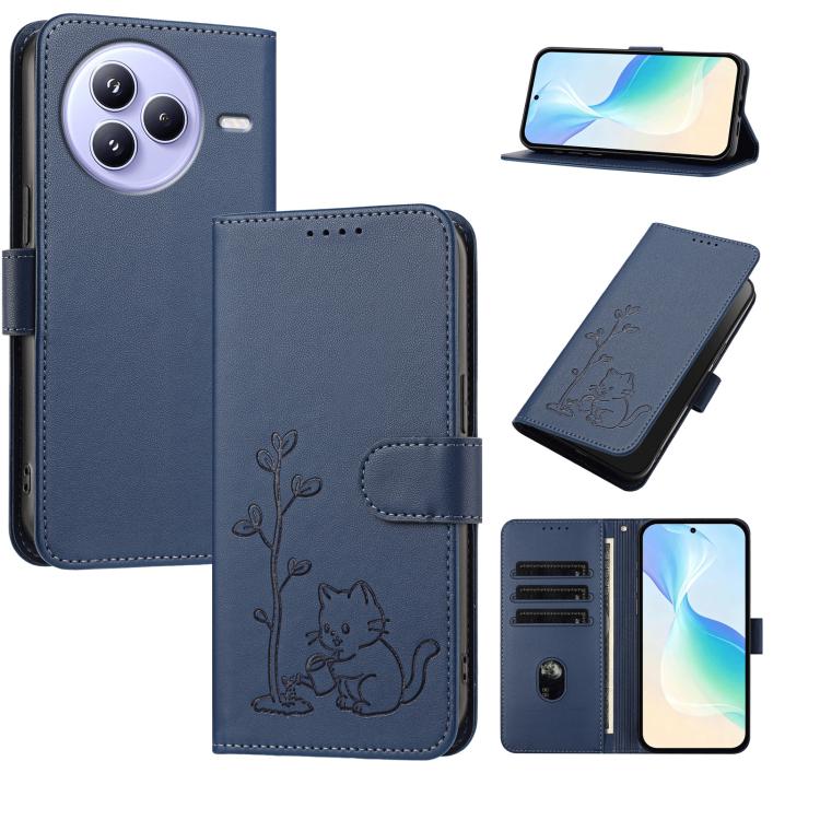 YX0014 Cat Watering Tree Buckle Vegan Leather Phone Case with Lanyard, For Xiaomi Poco M7 4G 169mm, For Xiaomi 15T Pro 5G, For Xiaomi 15T 5G, For Xiaomi Civi 5 Pro, For Xiaomi 15S Pro, For Xiaomi Poco F7 / Redmi Turbo 4 Pro                             ...