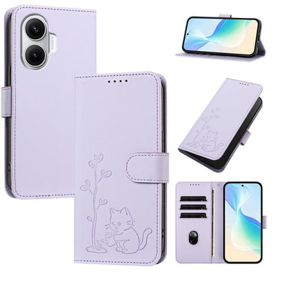 YX0014 Cat Watering Tree Buckle Vegan Leather Phone Case with Lanyard, For Xiaomi Poco M7 4G 169mm, For Xiaomi 15T Pro 5G, For Xiaomi 15T 5G, For Xiaomi Civi 5 Pro, For Xiaomi 15S Pro, For Xiaomi Poco F7 / Redmi Turbo 4 Pro                             ...