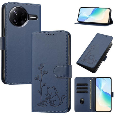 YX0014 Cat Watering Tree Buckle Vegan Leather Phone Case with Lanyard, For Xiaomi Poco M7 4G 169mm, For Xiaomi 15T Pro 5G, For Xiaomi 15T 5G, For Xiaomi Civi 5 Pro, For Xiaomi 15S Pro, For Xiaomi Poco F7 / Redmi Turbo 4 Pro                             ...