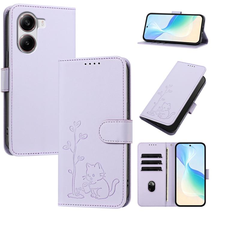 YX0014 Cat Watering Tree Buckle Vegan Leather Phone Case with Lanyard, For Xiaomi Poco M7 4G 169mm, For Xiaomi 15T Pro 5G, For Xiaomi 15T 5G, For Xiaomi Civi 5 Pro, For Xiaomi 15S Pro, For Xiaomi Poco F7 / Redmi Turbo 4 Pro                             ...