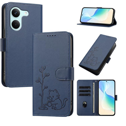 YX0014 Cat Watering Tree Buckle Vegan Leather Phone Case with Lanyard, For Xiaomi 17T 5G, For Xiaomi Poco X8 Pro Max / Redmi Turbo 5 Max, For Xiaomi Poco X8 Pro 5G / Redmi Turbo 5 5G, For Xiaomi 17 Ultra, For Xiaomi Poco F8 Ultra 5G / Redmi K90 Pro Max...