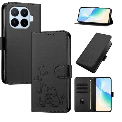 YX0014 Cat Watering Tree Buckle Vegan Leather Phone Case with Lanyard, For Xiaomi 17 Max 5G, For Xiaomi 17T Pro 5G, For Xiaomi 17T 5G, For Xiaomi Poco X8 Pro Max / Redmi Turbo 5 Max, For Xiaomi Poco X8 Pro 5G / Redmi Turbo 5 5G, For Xiaomi 17 Ultra    ...