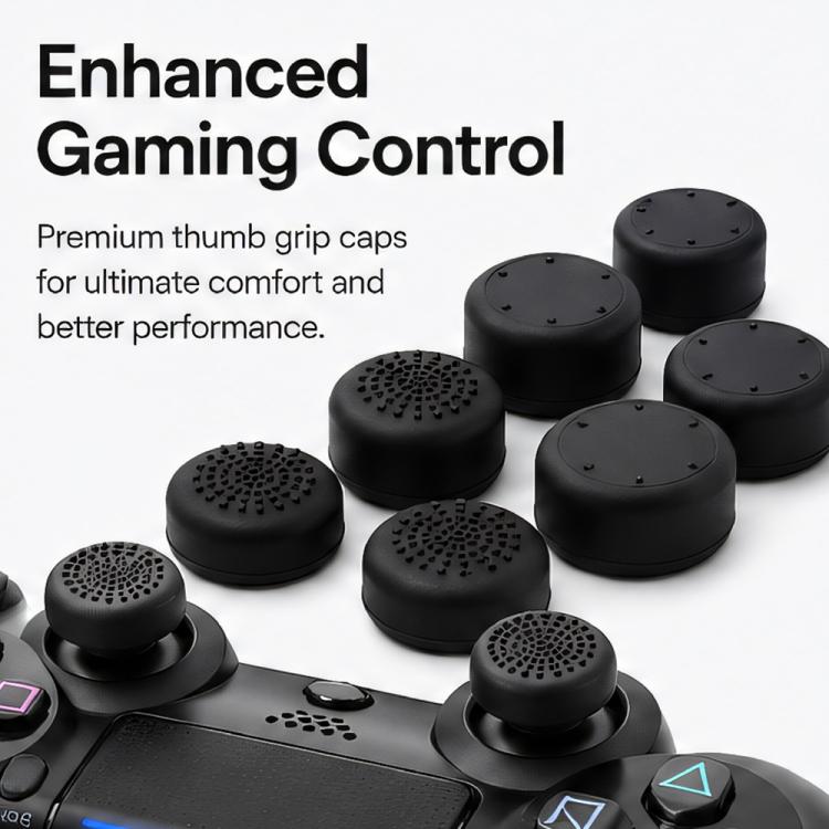 XDcase 8pcs Silicone Anti-Slip Joystick Cap Stackable Cover for PS5 / Switch Pro / Xbox 360 Gamepad