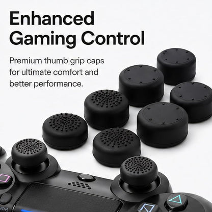 XDcase 8pcs Silicone Anti-Slip Joystick Cap Stackable Cover for PS5 / Switch Pro / Xbox 360 Gamepad