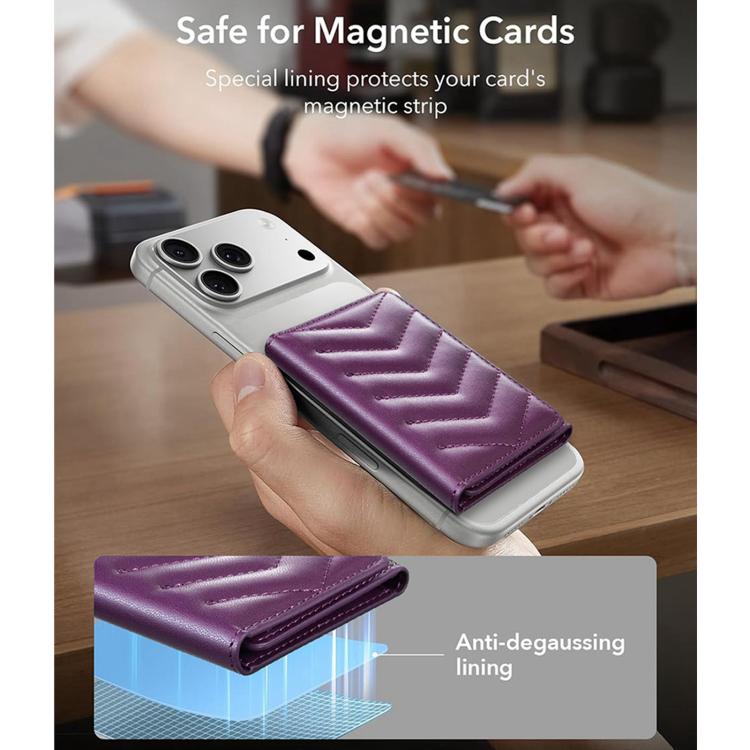 BFK36 Magnetic V-shaped Mobile Phone Holder RFID Card Slots
