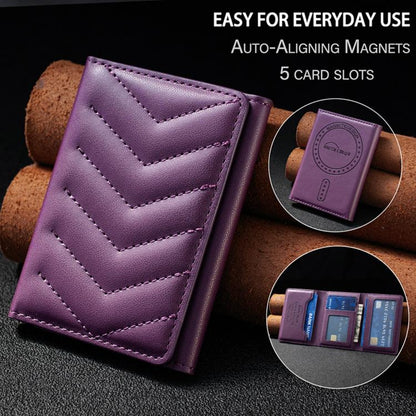 BFK36 Magnetic V-shaped Mobile Phone Holder RFID Card Slots