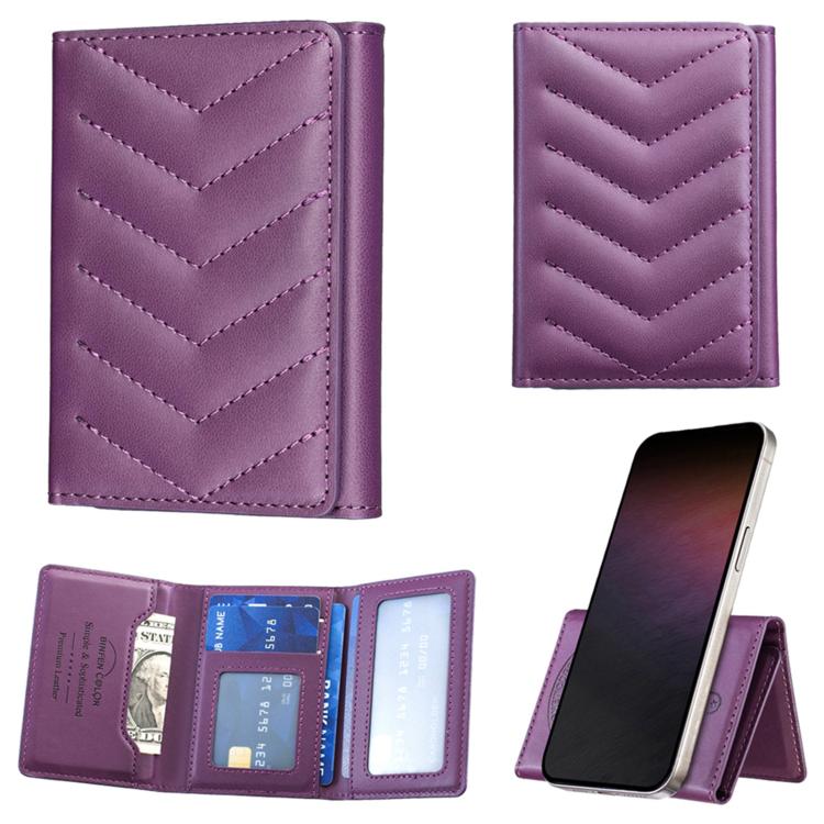 BFK36 Magnetic V-shaped Mobile Phone Holder RFID Card Slots