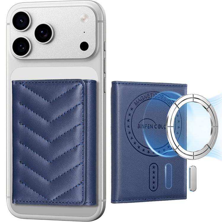 BFK36 Magnetic V-shaped Mobile Phone Holder RFID Card Slots