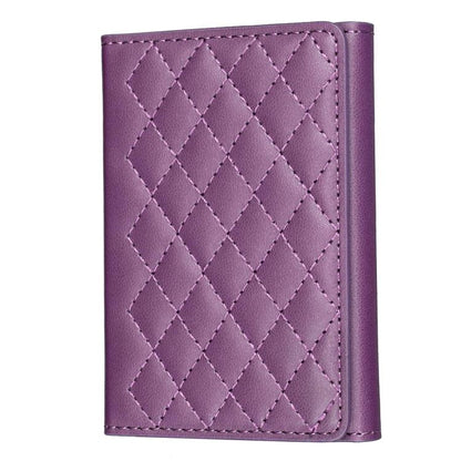 BFK37 Magnetic Rhombus Lattice Mobile Phone Holder RFID Card Slots