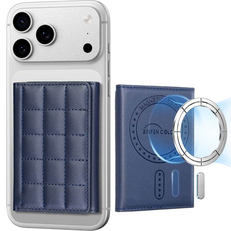 BFK38 Magnetic Square-shaped Mobile Phone Holder RFID Card Slots