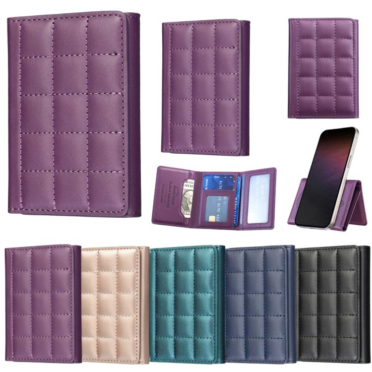BFK38 Magnetic Square-shaped Mobile Phone Holder RFID Card Slots