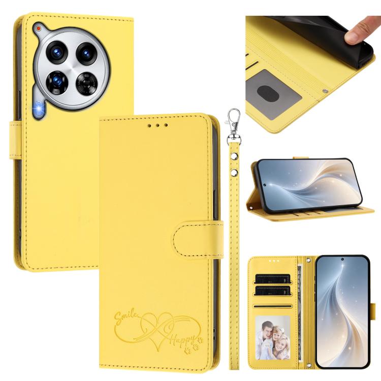 Happy Heart Pattern Magnetic Closure Vegan Leather Phone Case with Wrist Strap, For Tecno Spark 30, For Tecno Pova 6 Neo 5G, For Tecno Spark 30C, For Tecno Spark 20 Pro 5G, For Tecno Spark 10 Pro Magic Magenta, For Tecno Pova 6, For Tecno Pova 6 / 6 Pr...