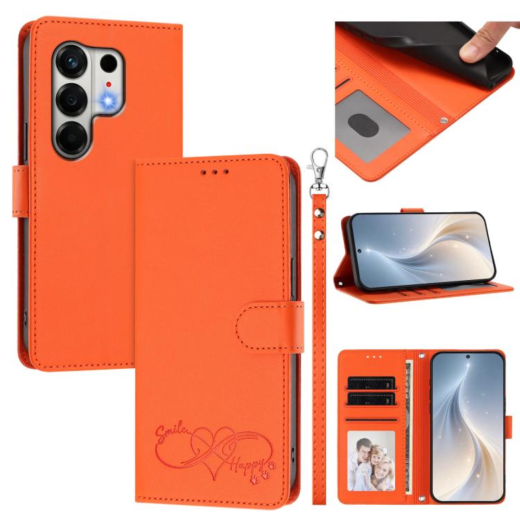 Happy Heart Pattern Magnetic Closure Vegan Leather Phone Case with Wrist Strap, For Tecno Pop 10, For Tecno Spark 20 Pro, For Tecno Spark GO 2023, For Tecno Pova 7 Neo 4G, For Tecno Spark 50 5G, For Tecno Spark 50 4G KN4, For Tecno Camon 50 Pro 4G     ...