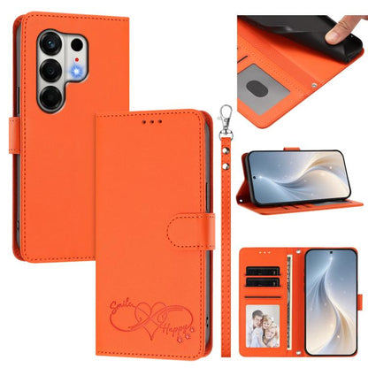 Happy Heart Pattern Magnetic Closure Vegan Leather Phone Case with Wrist Strap, For Tecno Pop 10, For Tecno Spark 20 Pro, For Tecno Spark GO 2023, For Tecno Pova 7 Neo 4G, For Tecno Spark 50 5G, For Tecno Spark 50 4G KN4, For Tecno Camon 50 Pro 4G     ...
