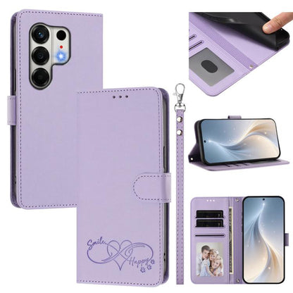 Happy Heart Pattern Magnetic Closure Vegan Leather Phone Case with Wrist Strap, For Tecno Pop 10, For Tecno Spark 20 Pro, For Tecno Spark GO 2023, For Tecno Pova 7 Neo 4G, For Tecno Spark 50 5G, For Tecno Spark 50 4G KN4, For Tecno Camon 50 Pro 4G     ...