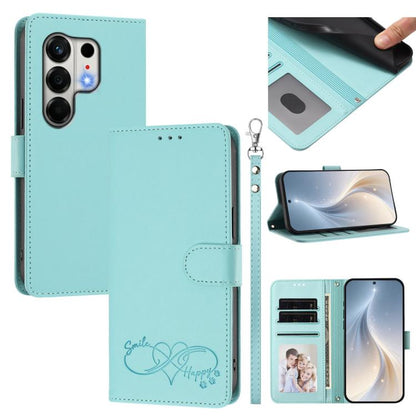 Happy Heart Pattern Magnetic Closure Vegan Leather Phone Case with Wrist Strap, For Tecno Pop 10, For Tecno Spark 20 Pro, For Tecno Spark GO 2023, For Tecno Pova 7 Neo 4G, For Tecno Spark 50 5G, For Tecno Spark 50 4G KN4, For Tecno Camon 50 Pro 4G     ...