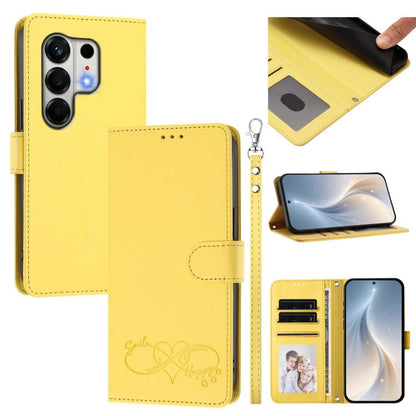 Happy Heart Pattern Magnetic Closure Vegan Leather Phone Case with Wrist Strap, For Tecno Pop 10, For Tecno Spark 20 Pro, For Tecno Spark GO 2023, For Tecno Pova 7 Neo 4G, For Tecno Spark 50 5G, For Tecno Spark 50 4G KN4, For Tecno Camon 50 Pro 4G     ...