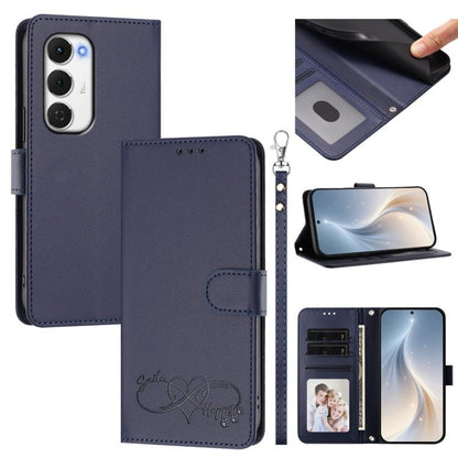 Happy Heart Pattern Magnetic Closure Vegan Leather Phone Case with Wrist Strap, For Tecno Spark 40 5G, For Tecno Spark Slim, For Tecno Spark GO 2024, For Tecno Spark 40C, For Tecno Pova 7 Pro 5G, For Tecno Spark 40 Pro+ 4G, For Tecno Spark 40 Pro 4G   ...