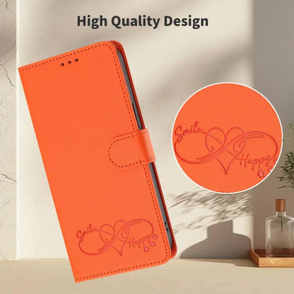 Happy Heart Pattern Magnetic Closure Vegan Leather Phone Case with Wrist Strap, For Tecno Spark 40 5G, For Tecno Spark Slim, For Tecno Spark GO 2024, For Tecno Spark 40C, For Tecno Pova 7 Pro 5G, For Tecno Spark 40 Pro+ 4G, For Tecno Spark 40 Pro 4G   ...