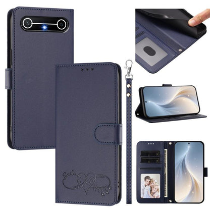 Happy Heart Pattern Magnetic Closure Vegan Leather Phone Case with Wrist Strap, For Tecno Spark 40 5G, For Tecno Spark Slim, For Tecno Spark GO 2024, For Tecno Spark 40C, For Tecno Pova 7 Pro 5G, For Tecno Spark 40 Pro+ 4G, For Tecno Spark 40 Pro 4G   ...
