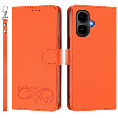 Happy Heart Pattern Magnetic Closure Vegan Leather Phone Case with Wrist Strap, For Tecno Pop 10, For Tecno Spark 20 Pro, For Tecno Spark GO 2023, For Tecno Pova 7 Neo 4G, For Tecno Spark 50 5G, For Tecno Spark 50 4G KN4, For Tecno Camon 50 Pro 4G     ...