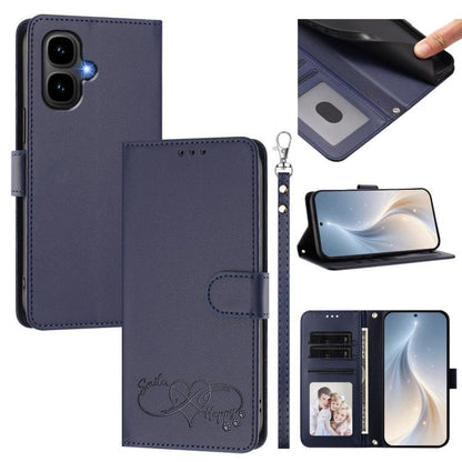 Happy Heart Pattern Magnetic Closure Vegan Leather Phone Case with Wrist Strap, For Tecno Pop 10, For Tecno Spark 20 Pro, For Tecno Spark GO 2023, For Tecno Pova 7 Neo 4G, For Tecno Spark 50 5G, For Tecno Spark 50 4G KN4, For Tecno Camon 50 Pro 4G     ...