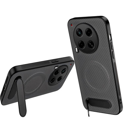 WANLONFENG Kickstand Carbon Fiber Texture Magnetic Phone Case, For Tecno Pova 7 4G / Pova 7 Neo, For Tecno Pova Curve 2, For Tecno Camon 50 Pro 4G, For Tecno Camon 50 4G, For Tecno Pova Slim / Spark Slim, For Tecno Pova 7 Pro 5G, For Tecno Pova 7 5G   ...