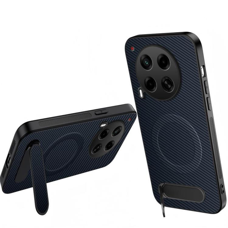 WANLONFENG Kickstand Carbon Fiber Texture Magnetic Phone Case, For Tecno Pova 7 4G / Pova 7 Neo, For Tecno Pova Curve 2, For Tecno Camon 50 Pro 4G, For Tecno Camon 50 4G, For Tecno Pova Slim / Spark Slim, For Tecno Pova 7 Pro 5G, For Tecno Pova 7 5G   ...
