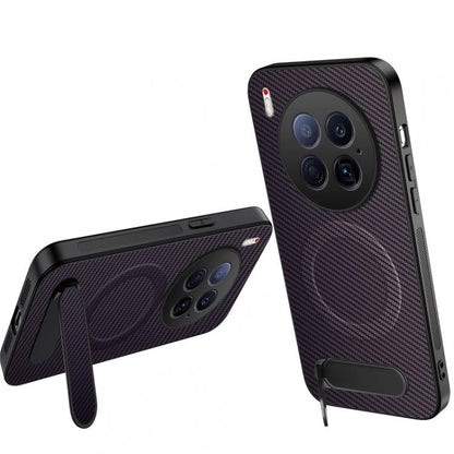 WANLONFENG Kickstand Carbon Fiber Texture Magnetic Phone Case, For Tecno Pova 7 4G / Pova 7 Neo, For Tecno Pova Curve 2, For Tecno Camon 50 Pro 4G, For Tecno Camon 50 4G, For Tecno Pova Slim / Spark Slim, For Tecno Pova 7 Pro 5G, For Tecno Pova 7 5G   ...