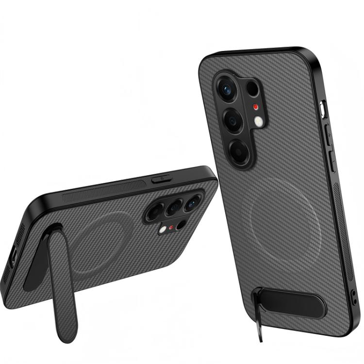 WANLONFENG Kickstand Carbon Fiber Texture Magnetic Phone Case, For Tecno Pova 7 4G / Pova 7 Neo, For Tecno Pova Curve 2, For Tecno Camon 50 Pro 4G, For Tecno Camon 50 4G, For Tecno Pova Slim / Spark Slim, For Tecno Pova 7 Pro 5G, For Tecno Pova 7 5G   ...