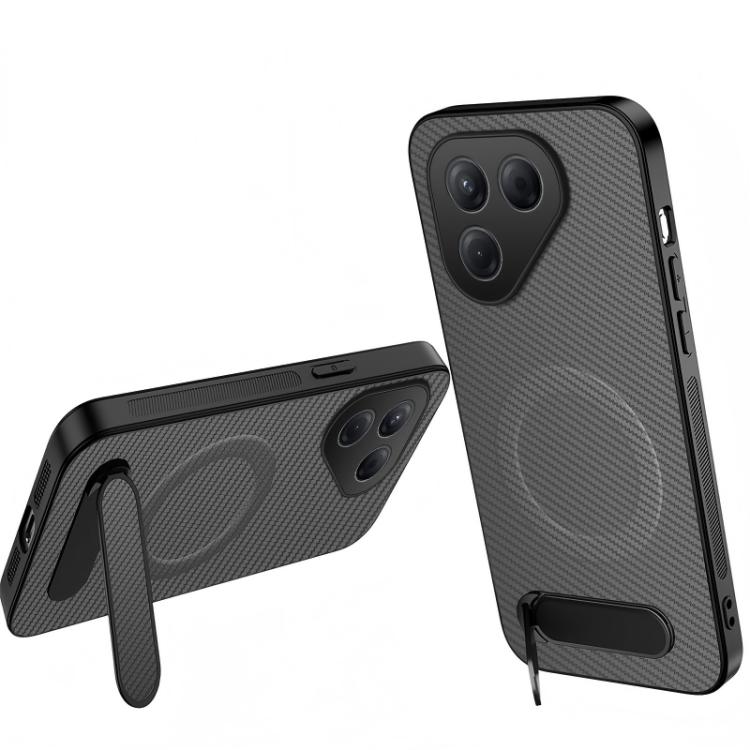 WANLONFENG Kickstand Carbon Fiber Texture Magnetic Phone Case, For Tecno Pova 7 4G / Pova 7 Neo, For Tecno Pova Curve 2, For Tecno Camon 50 Pro 4G, For Tecno Camon 50 4G, For Tecno Pova Slim / Spark Slim, For Tecno Pova 7 Pro 5G, For Tecno Pova 7 5G   ...