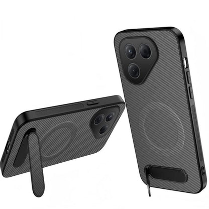 WANLONFENG Kickstand Carbon Fiber Texture Magnetic Phone Case, For Tecno Pova 7 4G / Pova 7 Neo, For Tecno Pova Curve 2, For Tecno Camon 50 Pro 4G, For Tecno Camon 50 4G, For Tecno Pova Slim / Spark Slim, For Tecno Pova 7 Pro 5G, For Tecno Pova 7 5G   ...