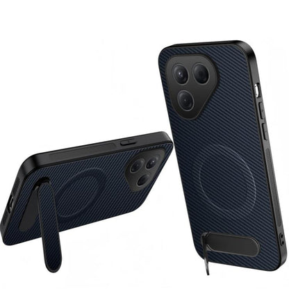 WANLONFENG Kickstand Carbon Fiber Texture Magnetic Phone Case, For Tecno Pova 7 4G / Pova 7 Neo, For Tecno Pova Curve 2, For Tecno Camon 50 Pro 4G, For Tecno Camon 50 4G, For Tecno Pova Slim / Spark Slim, For Tecno Pova 7 Pro 5G, For Tecno Pova 7 5G   ...