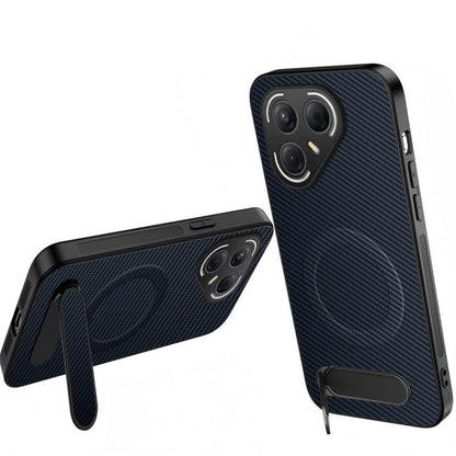 WANLONFENG Kickstand Carbon Fiber Texture Magnetic Phone Case, For Tecno Pova 7 4G / Pova 7 Neo, For Tecno Pova Curve 2, For Tecno Camon 50 Pro 4G, For Tecno Camon 50 4G, For Tecno Pova Slim / Spark Slim, For Tecno Pova 7 Pro 5G, For Tecno Pova 7 5G   ...