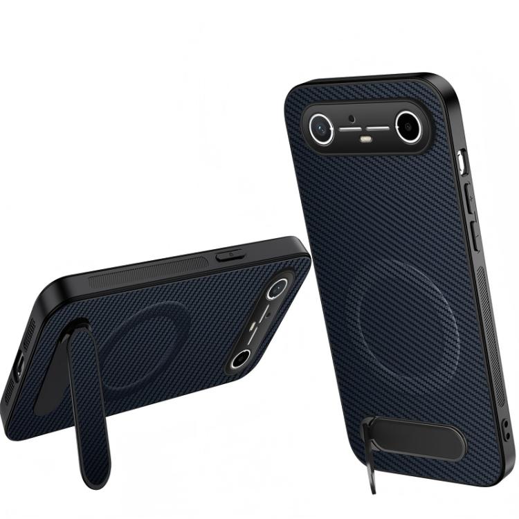WANLONFENG Kickstand Carbon Fiber Texture Magnetic Phone Case, For Tecno Pova 7 4G / Pova 7 Neo, For Tecno Pova Curve 2, For Tecno Camon 50 Pro 4G, For Tecno Camon 50 4G, For Tecno Pova Slim / Spark Slim, For Tecno Pova 7 Pro 5G, For Tecno Pova 7 5G   ...