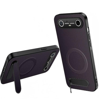 WANLONFENG Kickstand Carbon Fiber Texture Magnetic Phone Case, For Tecno Pova 7 4G / Pova 7 Neo, For Tecno Pova Curve 2, For Tecno Camon 50 Pro 4G, For Tecno Camon 50 4G, For Tecno Pova Slim / Spark Slim, For Tecno Pova 7 Pro 5G, For Tecno Pova 7 5G   ...