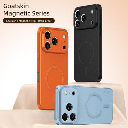 Sheepskin Vegan Leather Magnetic Phone Case, For iPhone 17 Pro Max, For iPhone 17 Pro, For iPhone 17