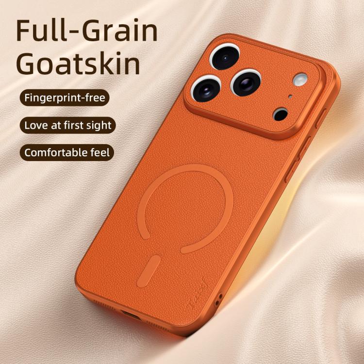 Sheepskin Vegan Leather Magnetic Phone Case, For iPhone 17 Pro Max, For iPhone 17 Pro, For iPhone 17