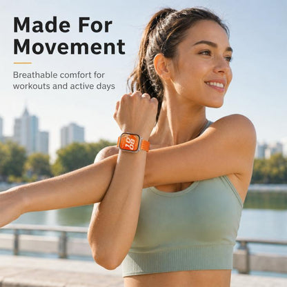 xDfind Two Section Nylon Breathable Hook And Loop Fastener Watch Band, For Huawei Watch Fit 5 / Fit 5 Pro / Fit 4