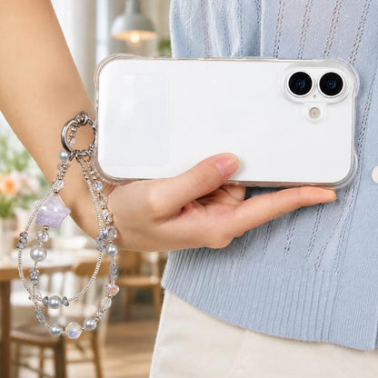 Oil Painting Five-Pointed Star Phone Chain with Tether Pad