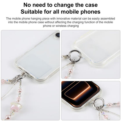 Oil Painting Five-Pointed Star Phone Chain with Tether Pad