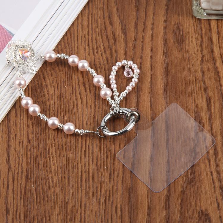Crown And Beaded Phone Charm with Tether Pad